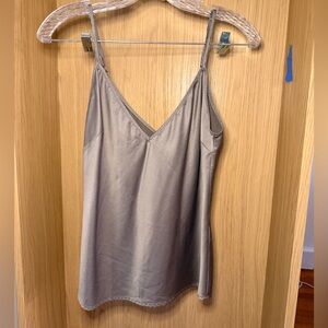 Zara Silver Gray Satin Cami